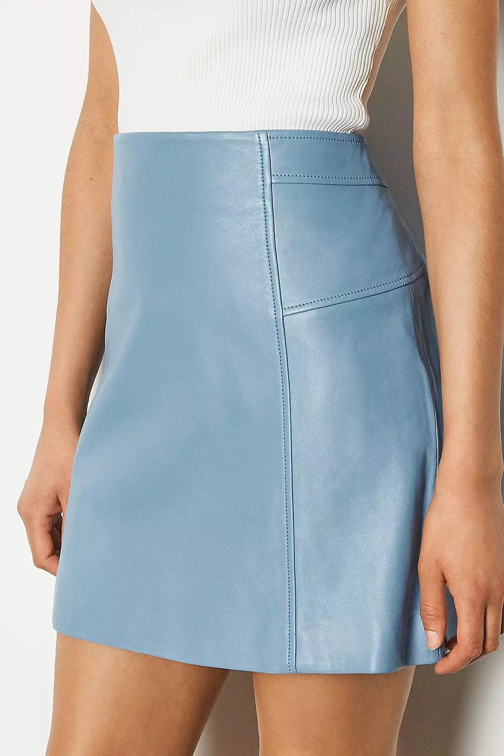 Karen millen leather clearance skirt